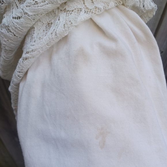 Cream Lace Mini Dress - Picture 4 of 5